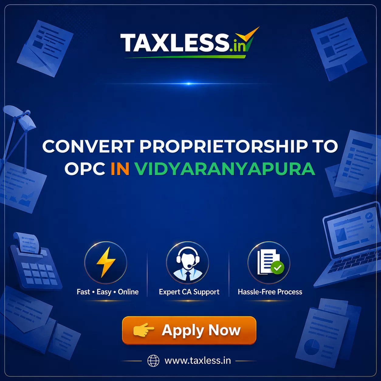 Convert Proprietorship To OPC in Vidyaranyapura