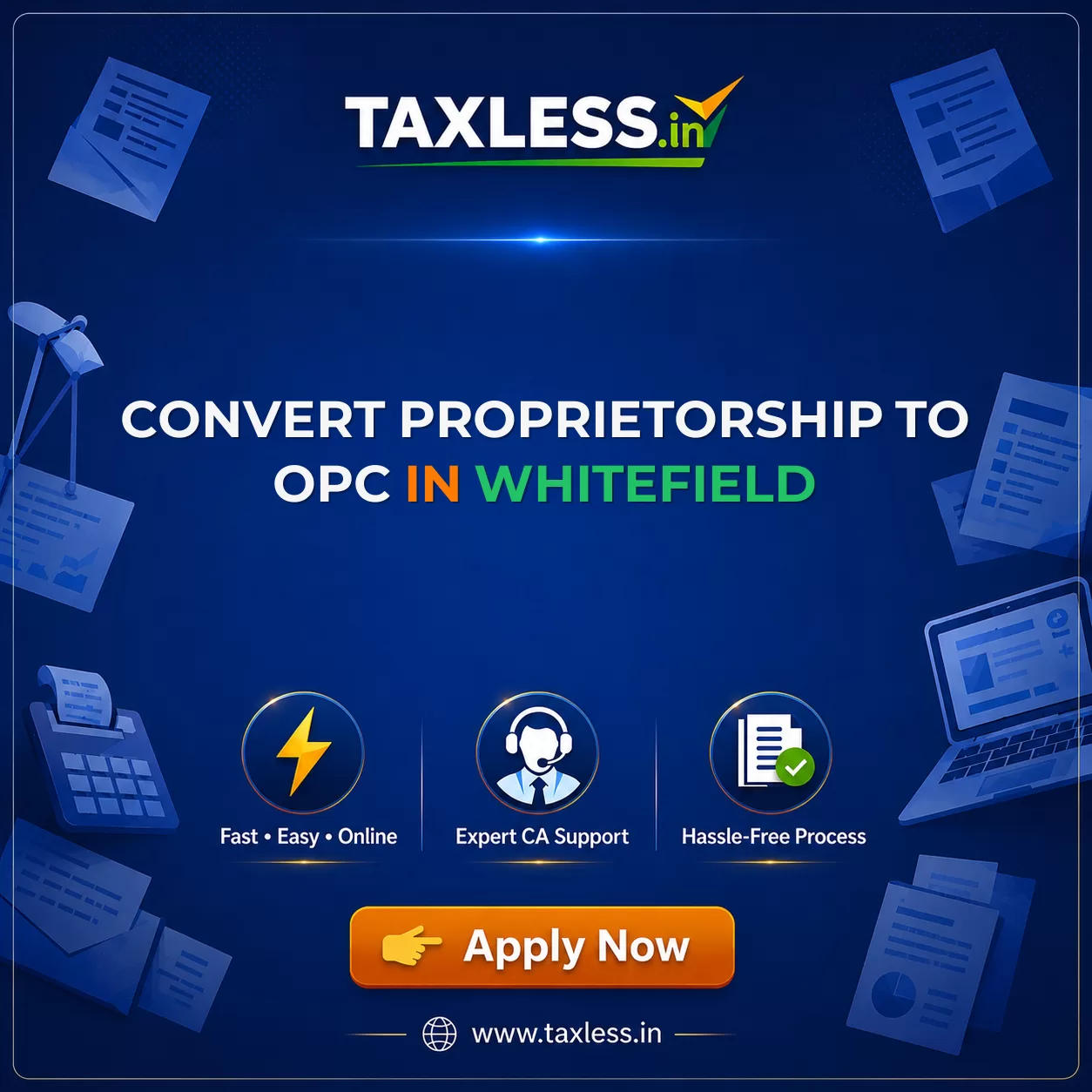 Convert Proprietorship To OPC in Whitefield