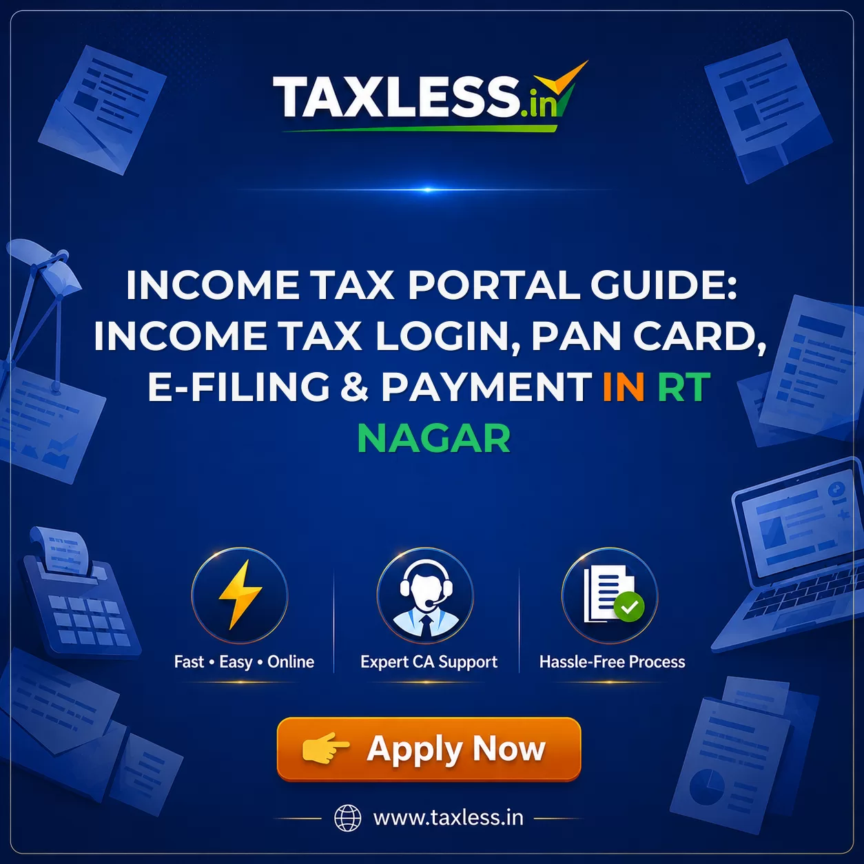 Income Tax Portal Guide: Income Tax Login, PAN Card, e-Filing & Payment in Rt Nagar