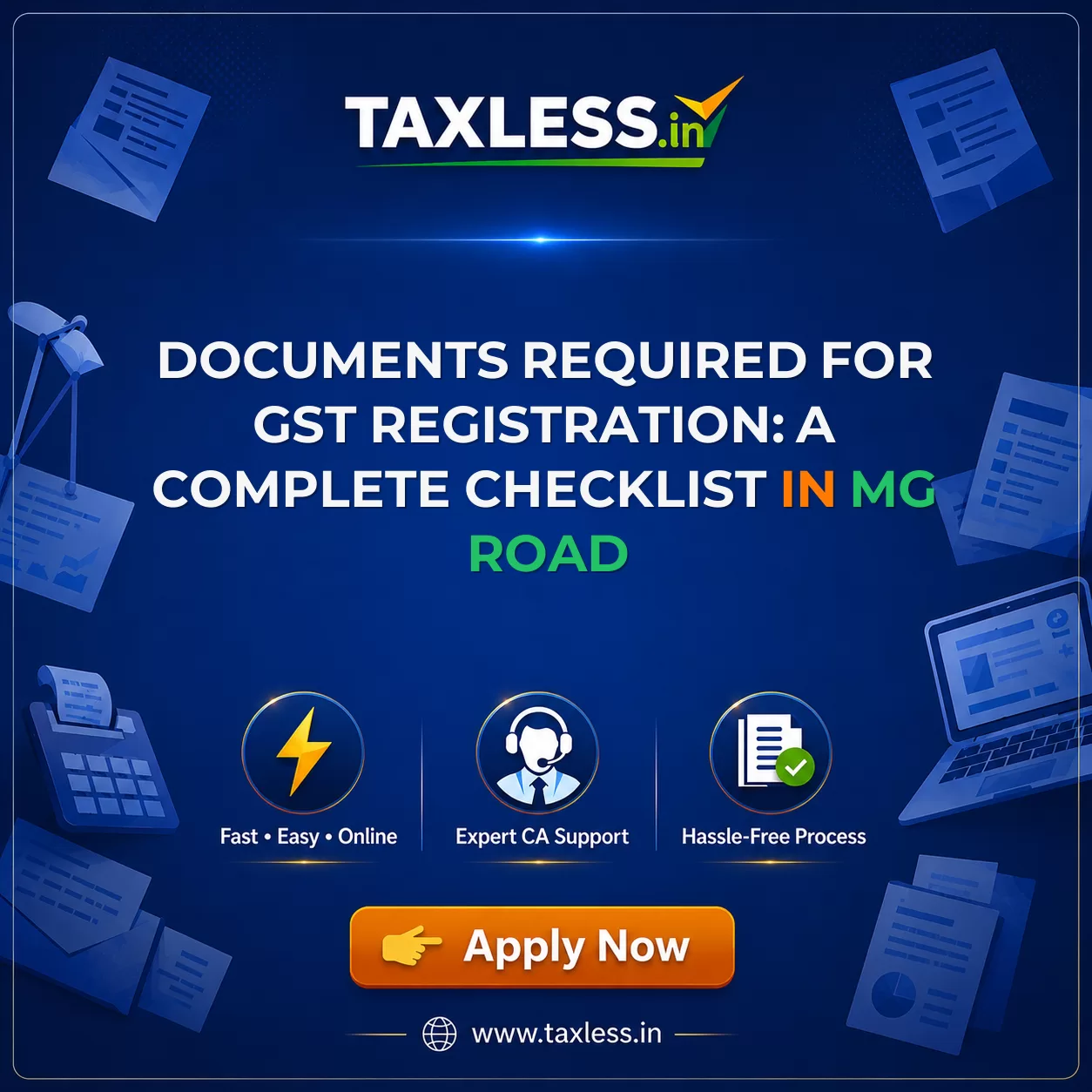 Documents Required for GST Registration: A Complete Checklist in Mg Road