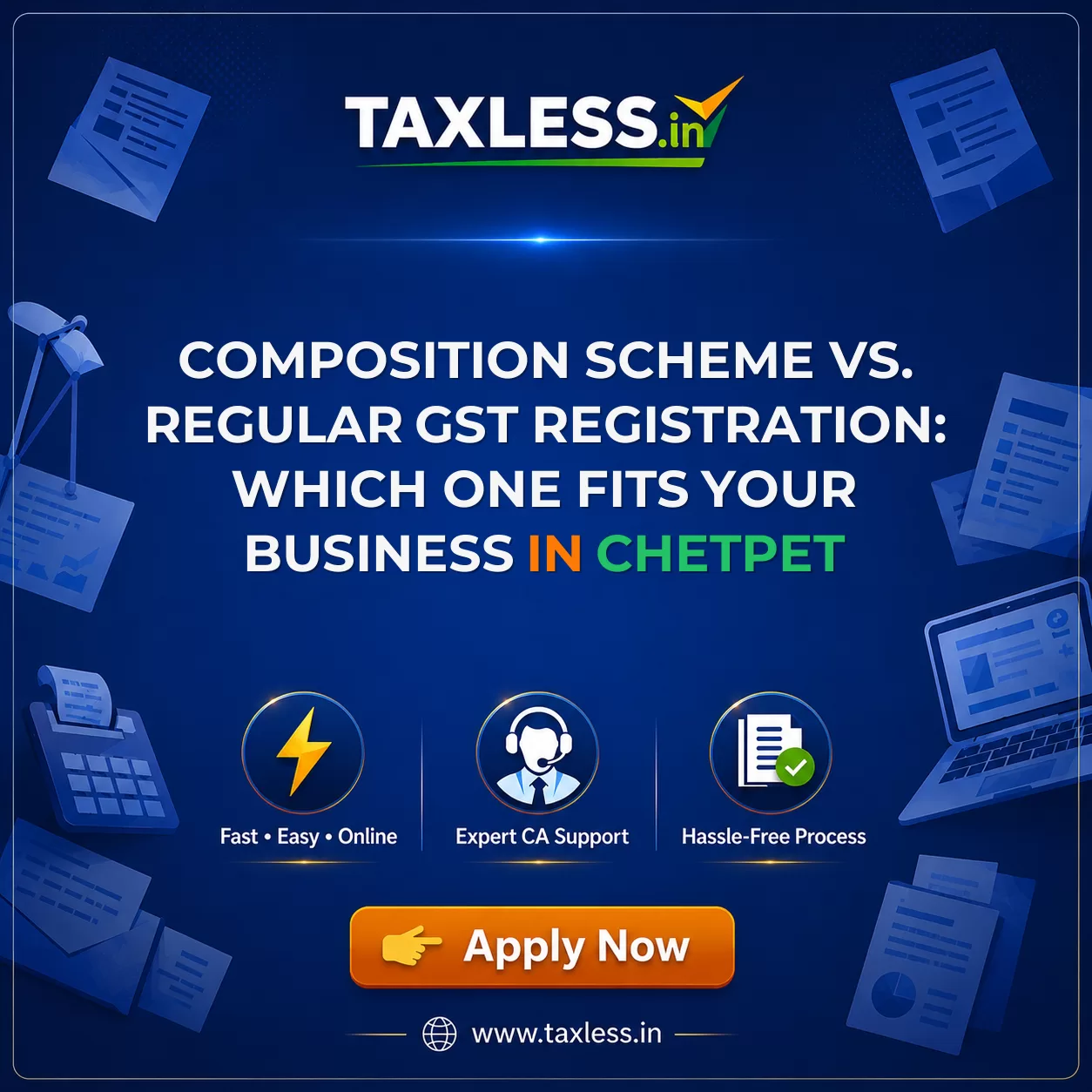 Composition Scheme vs. Regular GST Registration: Which One Fits Your Business in Chetpet