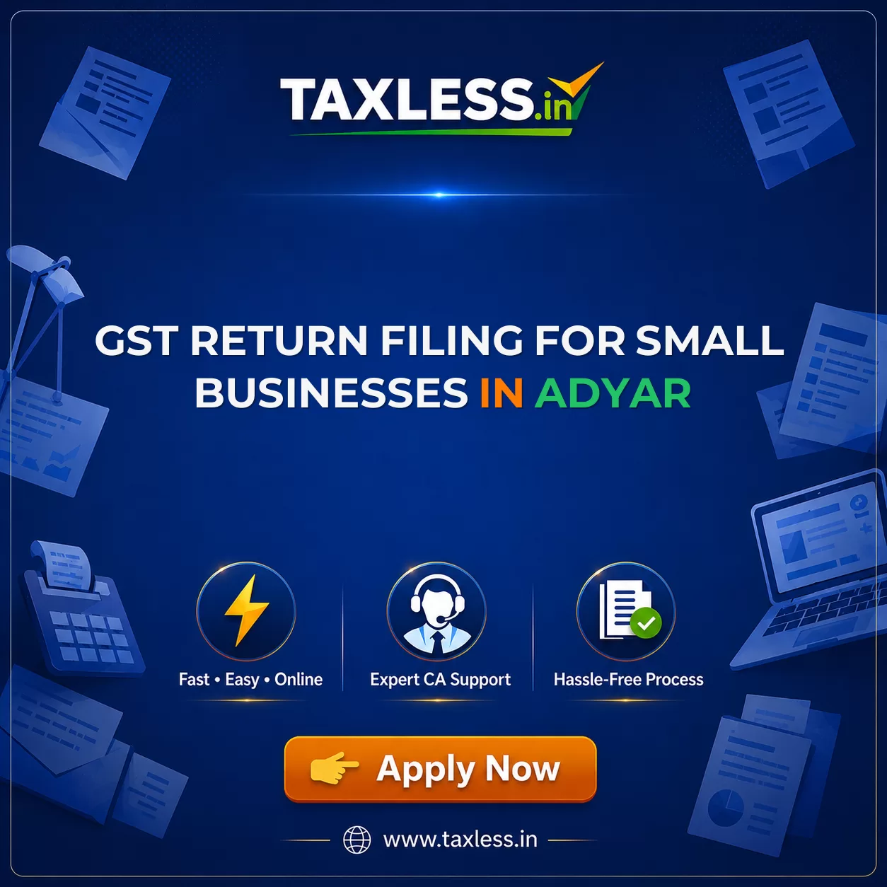 GST Return Filing for Small Businesses in Adyar