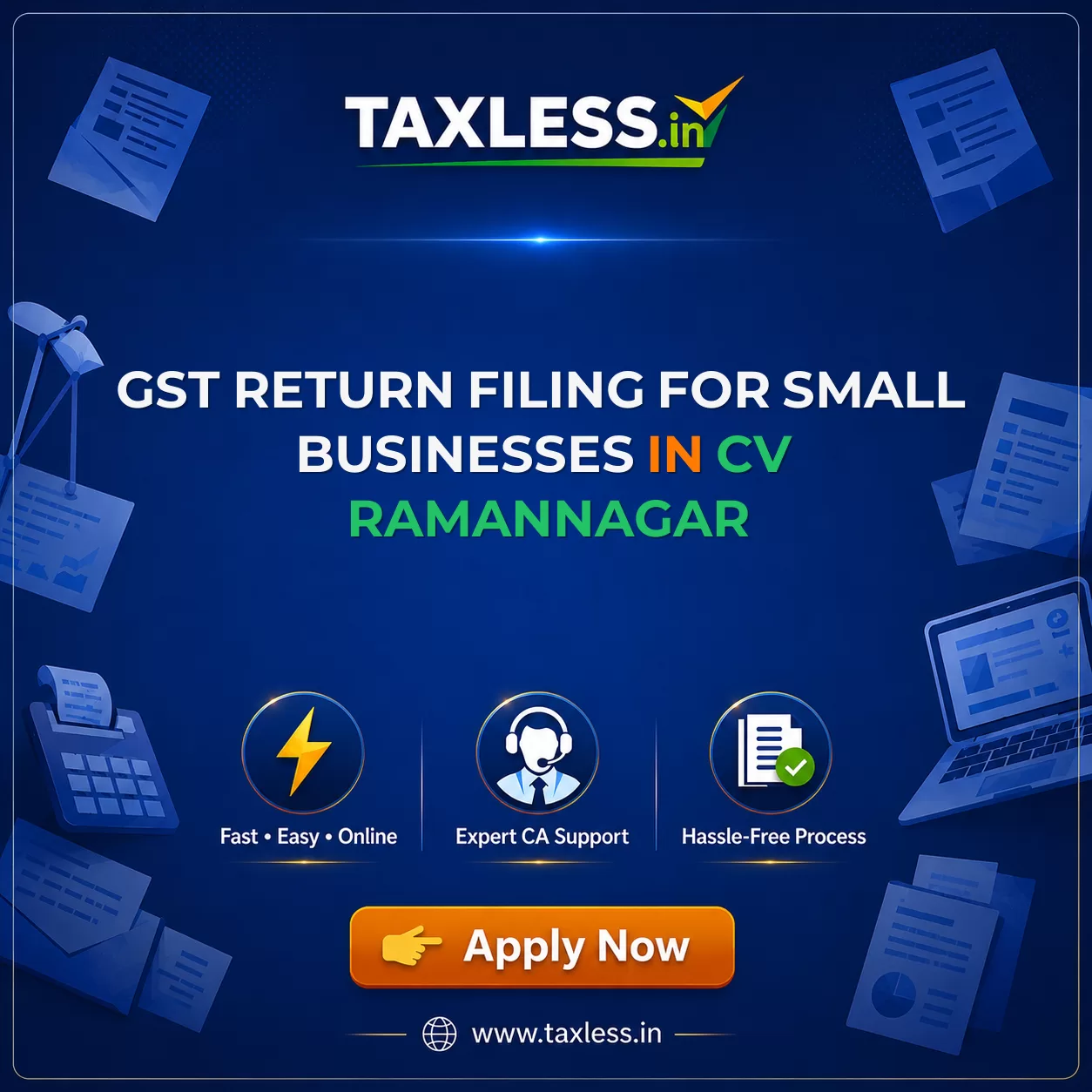 GST Return Filing for Small Businesses in Cv Ramannagar