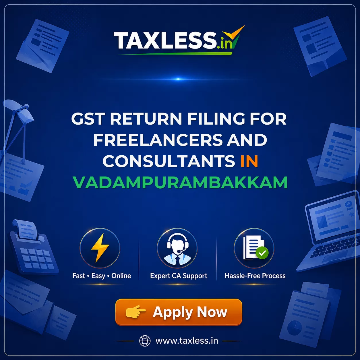 GST Return Filing for Freelancers and Consultants in Vadampurambakkam
