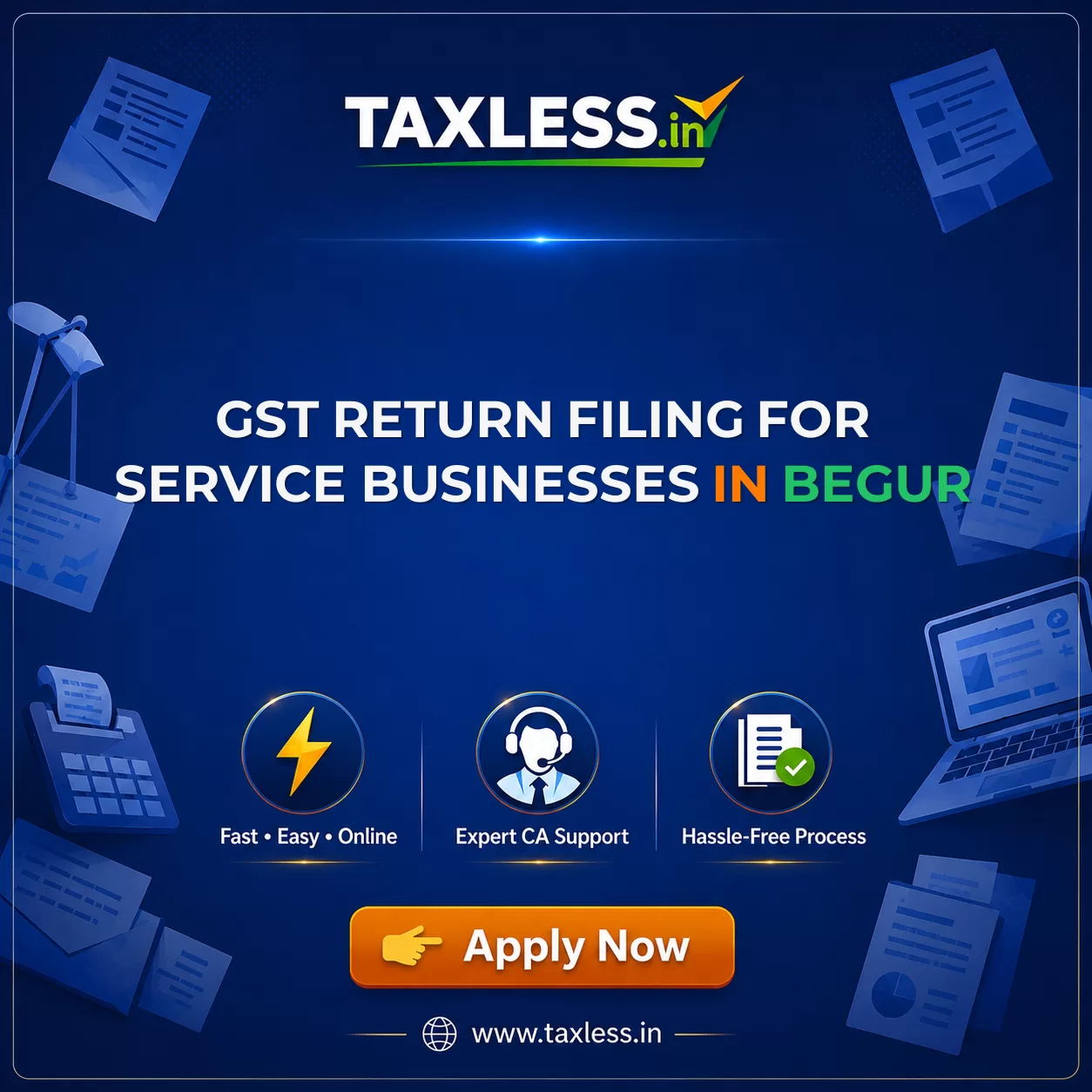GST Return Filing for Service Businesses in Begur