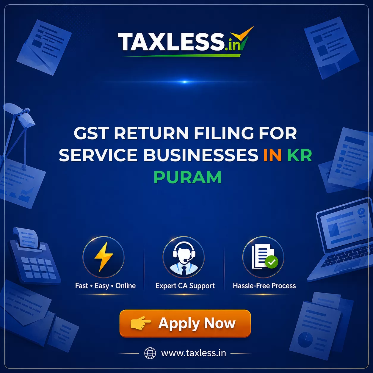 GST Return Filing for Service Businesses in Kr Puram