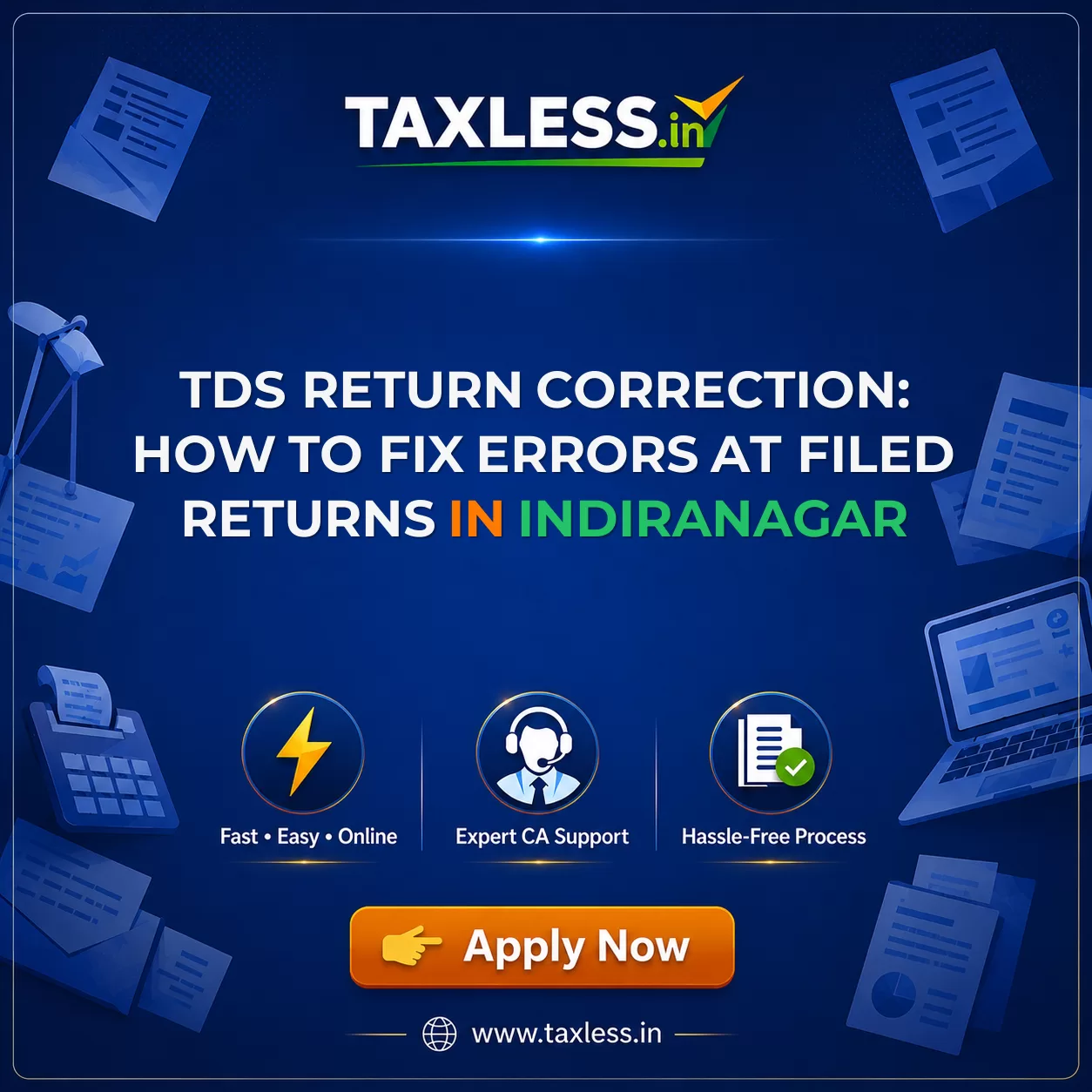 TDS Return Correction: How to Fix Errors at Filed Returns in Indiranagar