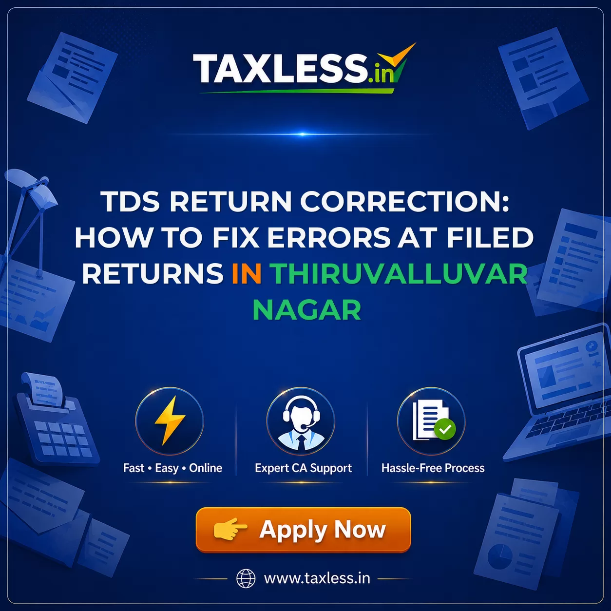 TDS Return Correction: How to Fix Errors at Filed Returns in Thiruvalluvar Nagar