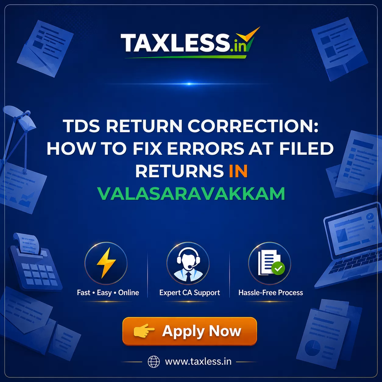 TDS Return Correction: How to Fix Errors at Filed Returns in Valasaravakkam