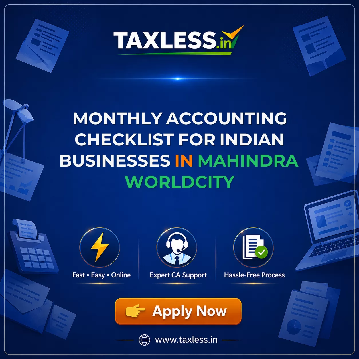 Monthly Accounting Checklist for Indian Businesses in Mahindra Worldcity