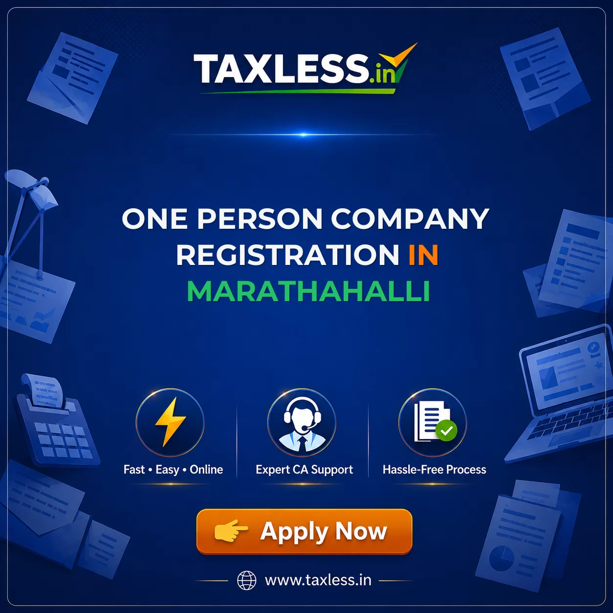 One Person Company Registration in Marathahalli