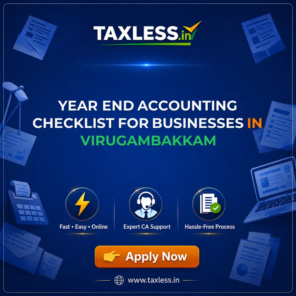 Year End Accounting Checklist for Businesses in Virugambakkam