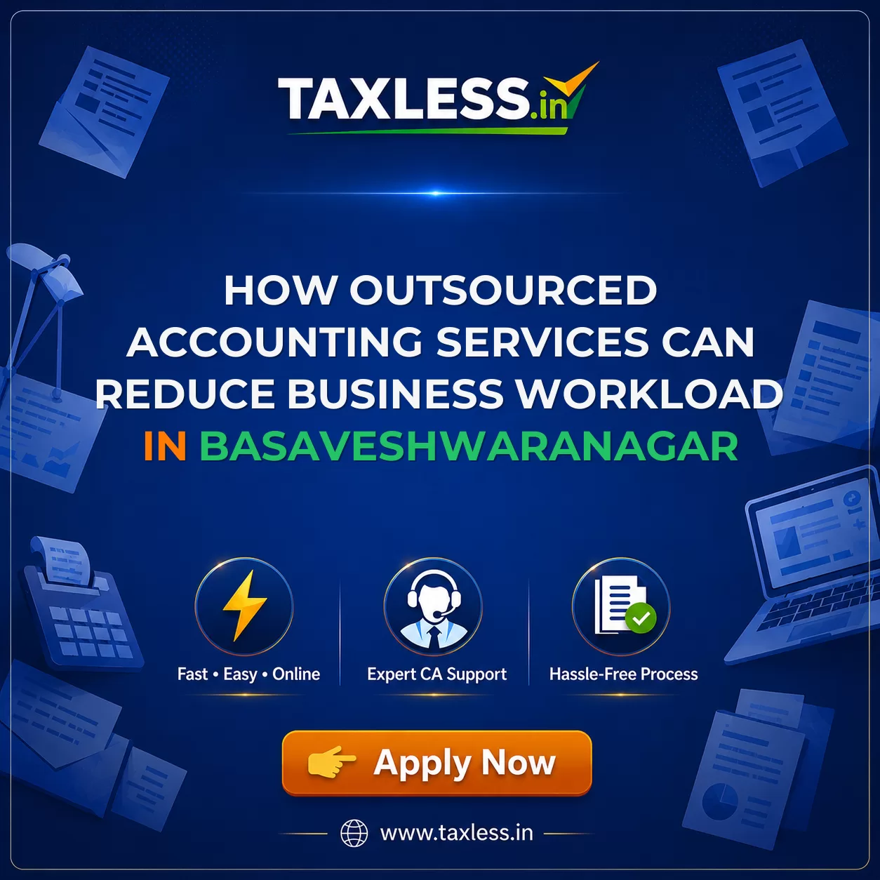 How Outsourced Accounting Services Can Reduce Business Workload in Basaveshwaranagar