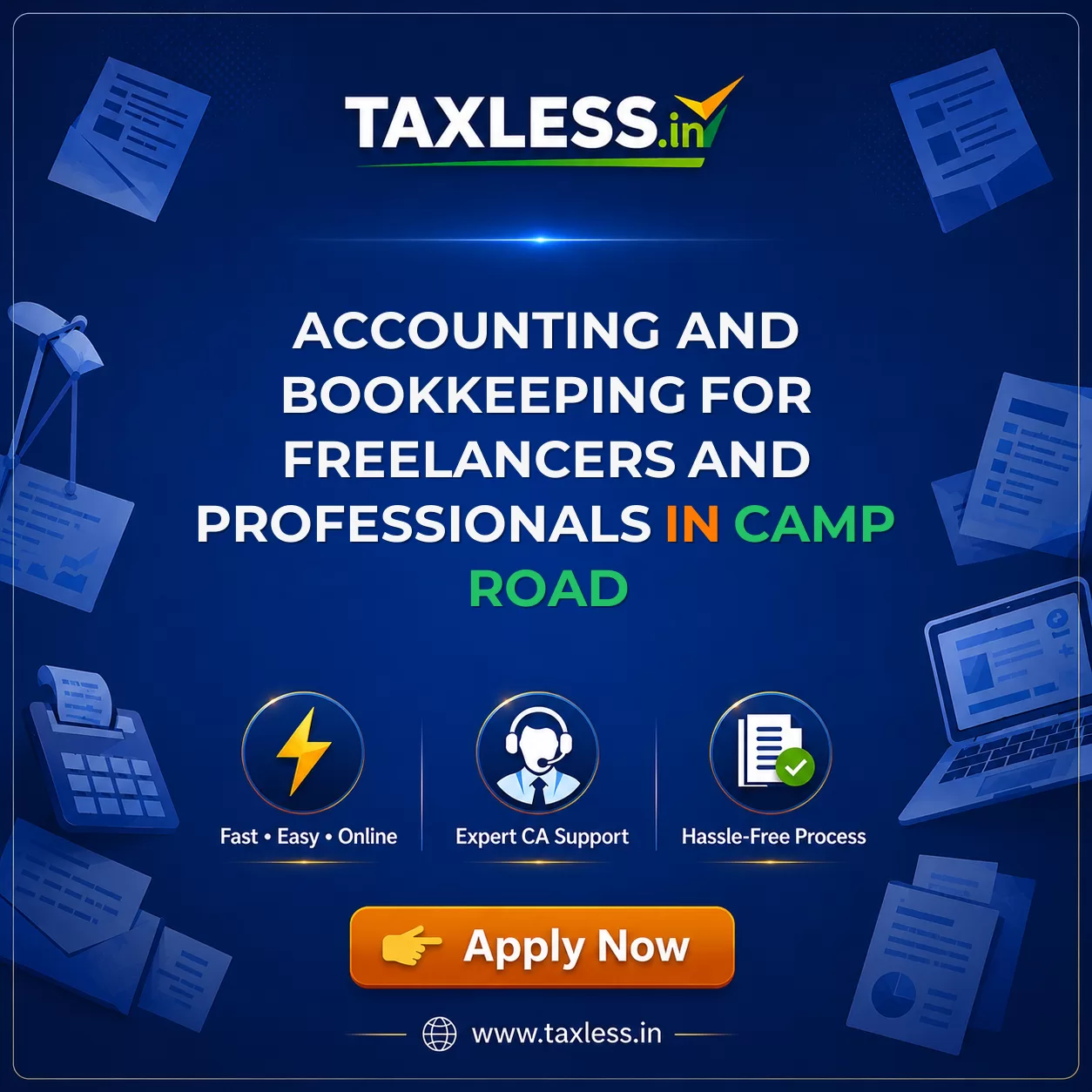 Accounting and Bookkeeping for Freelancers and Professionals in Camp Road