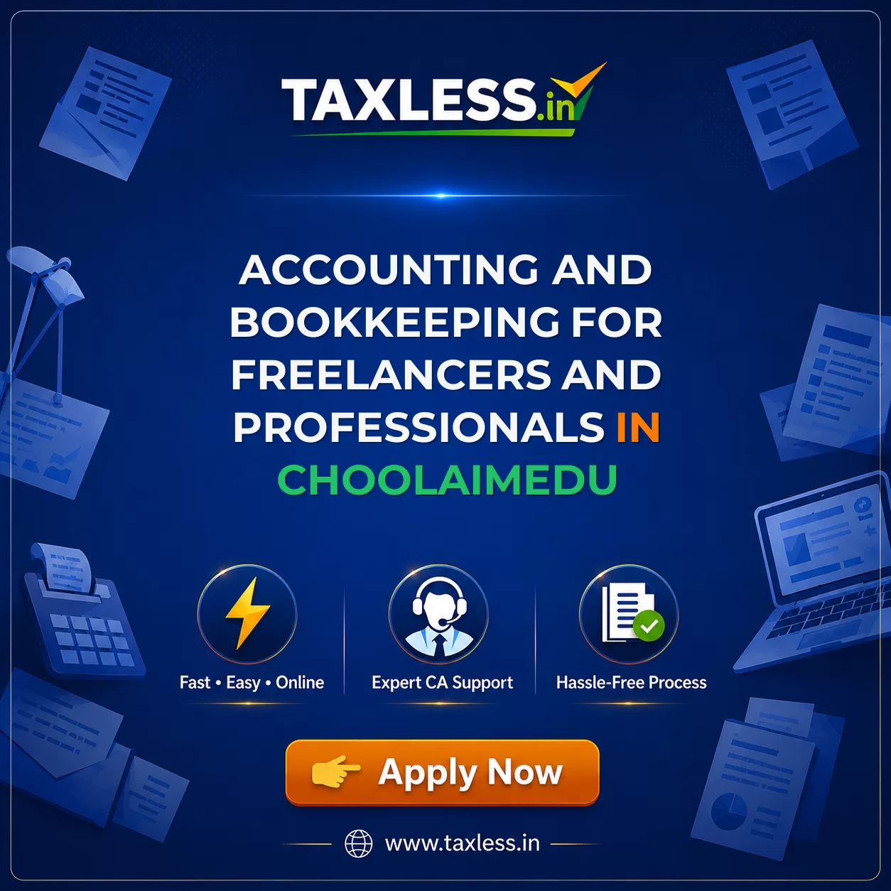 Accounting and Bookkeeping for Freelancers and Professionals in Choolaimedu