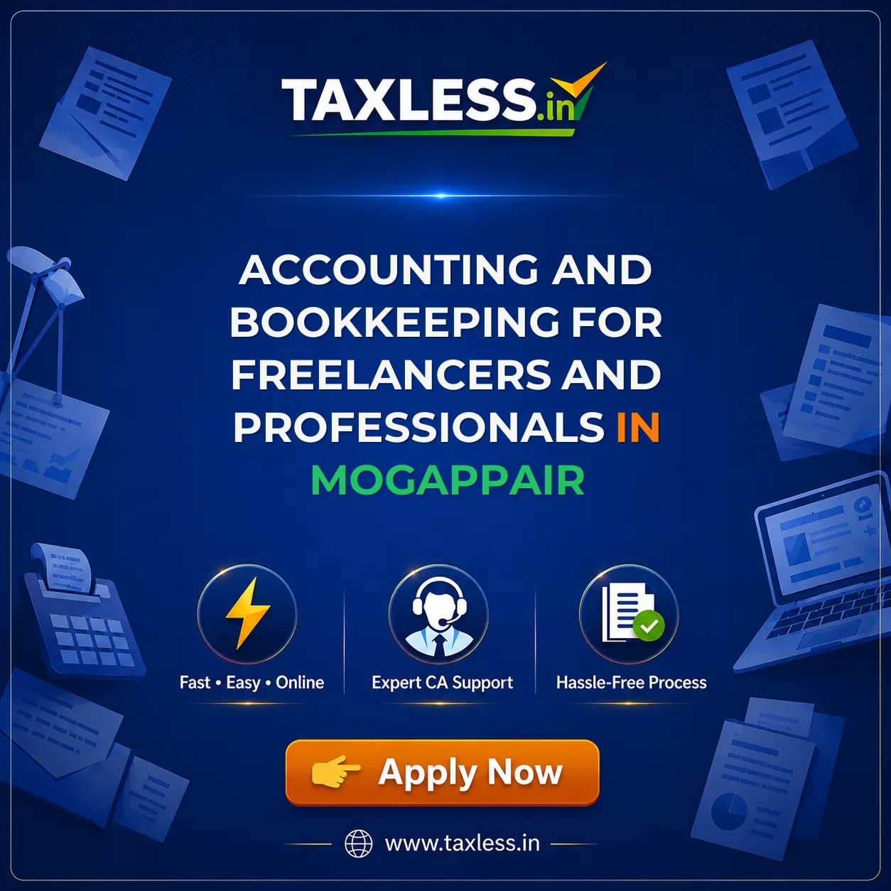 Accounting and Bookkeeping for Freelancers and Professionals in Mogappair