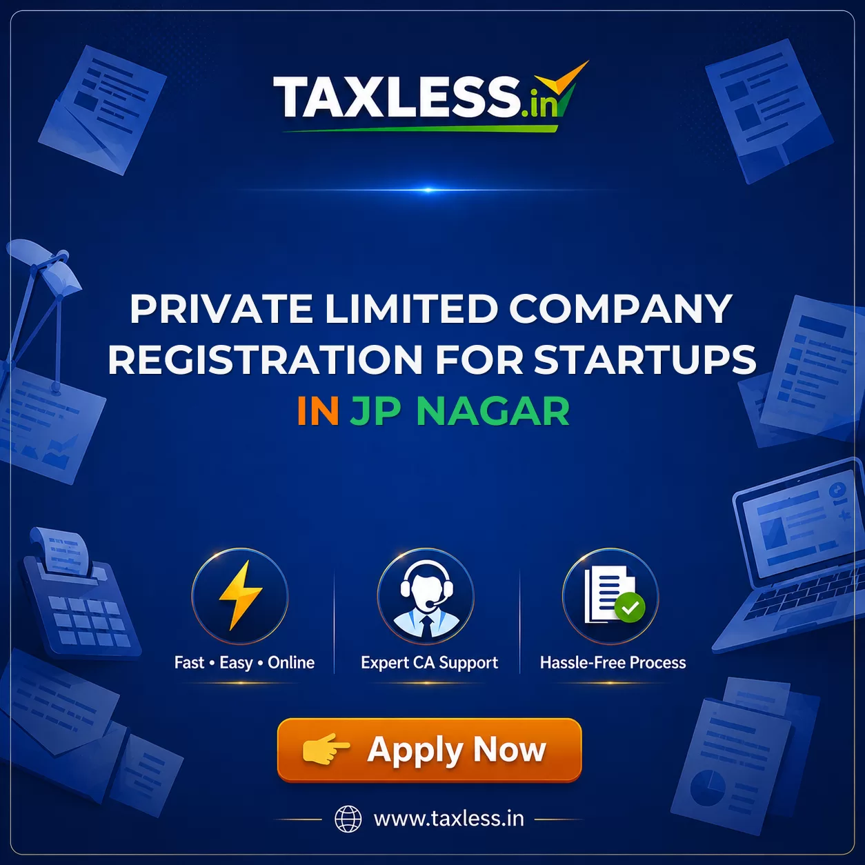 Private Limited Company Registration for Startups in Jp Nagar