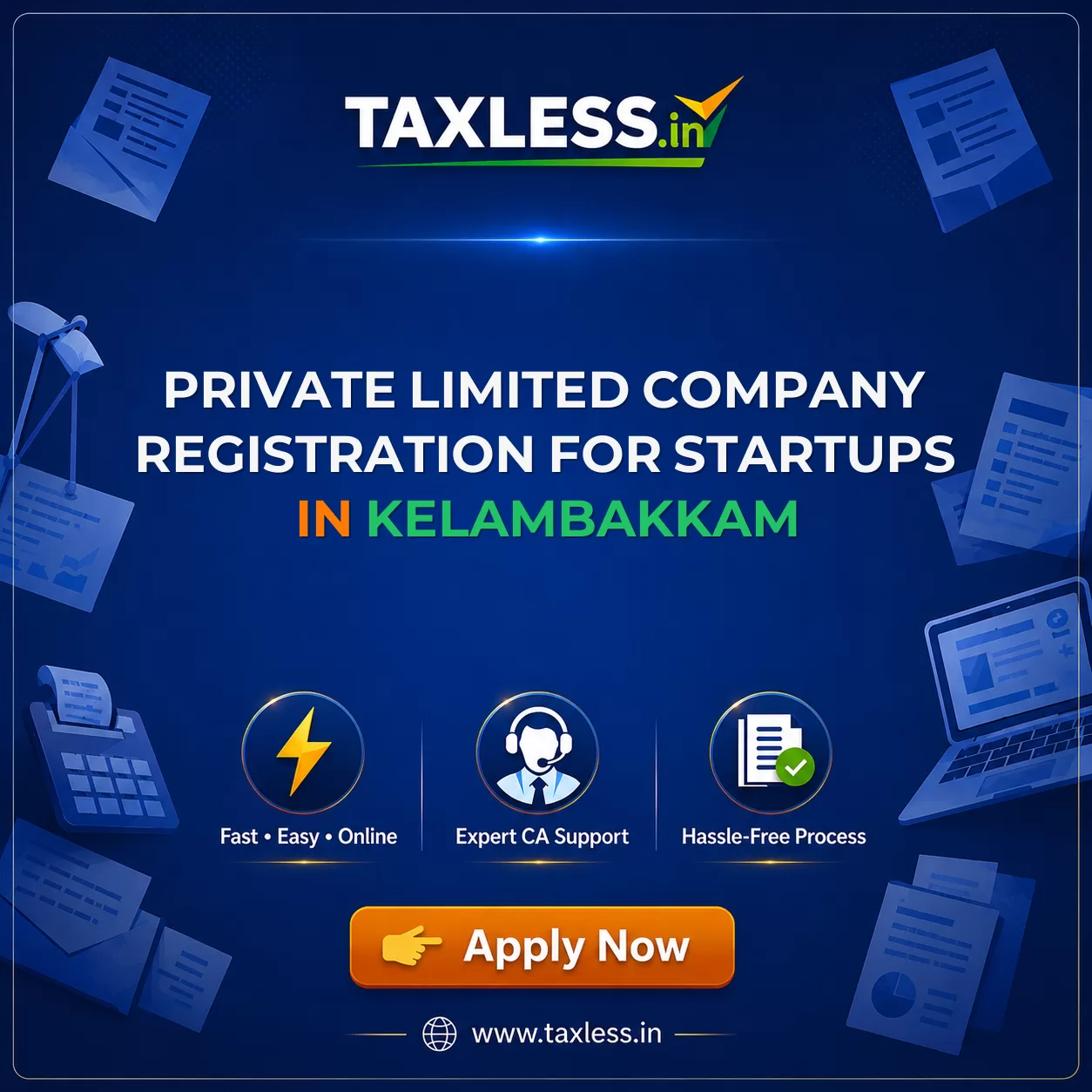 Private Limited Company Registration for Startups in Kelambakkam