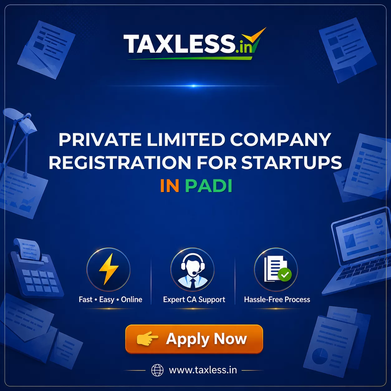 Private Limited Company Registration for Startups in Padi