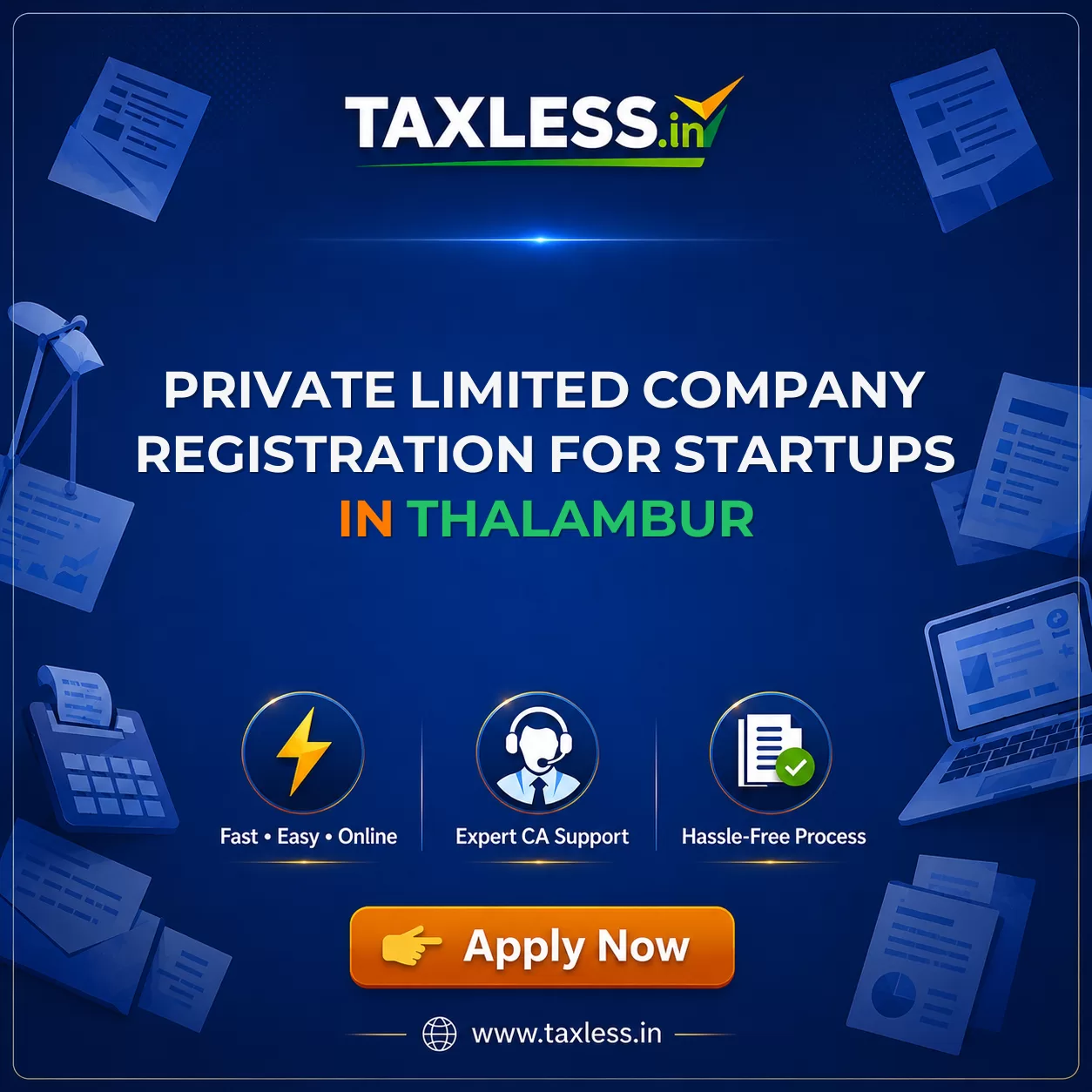 Private Limited Company Registration for Startups in Thalambur