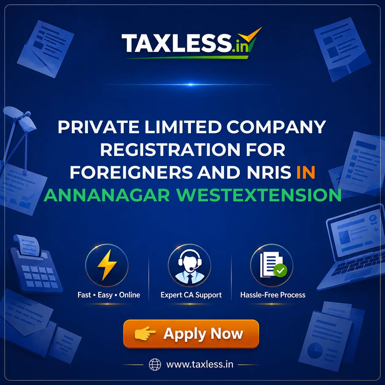 Private Limited Company Registration for Foreigners and NRIs in Annanagar Westextension