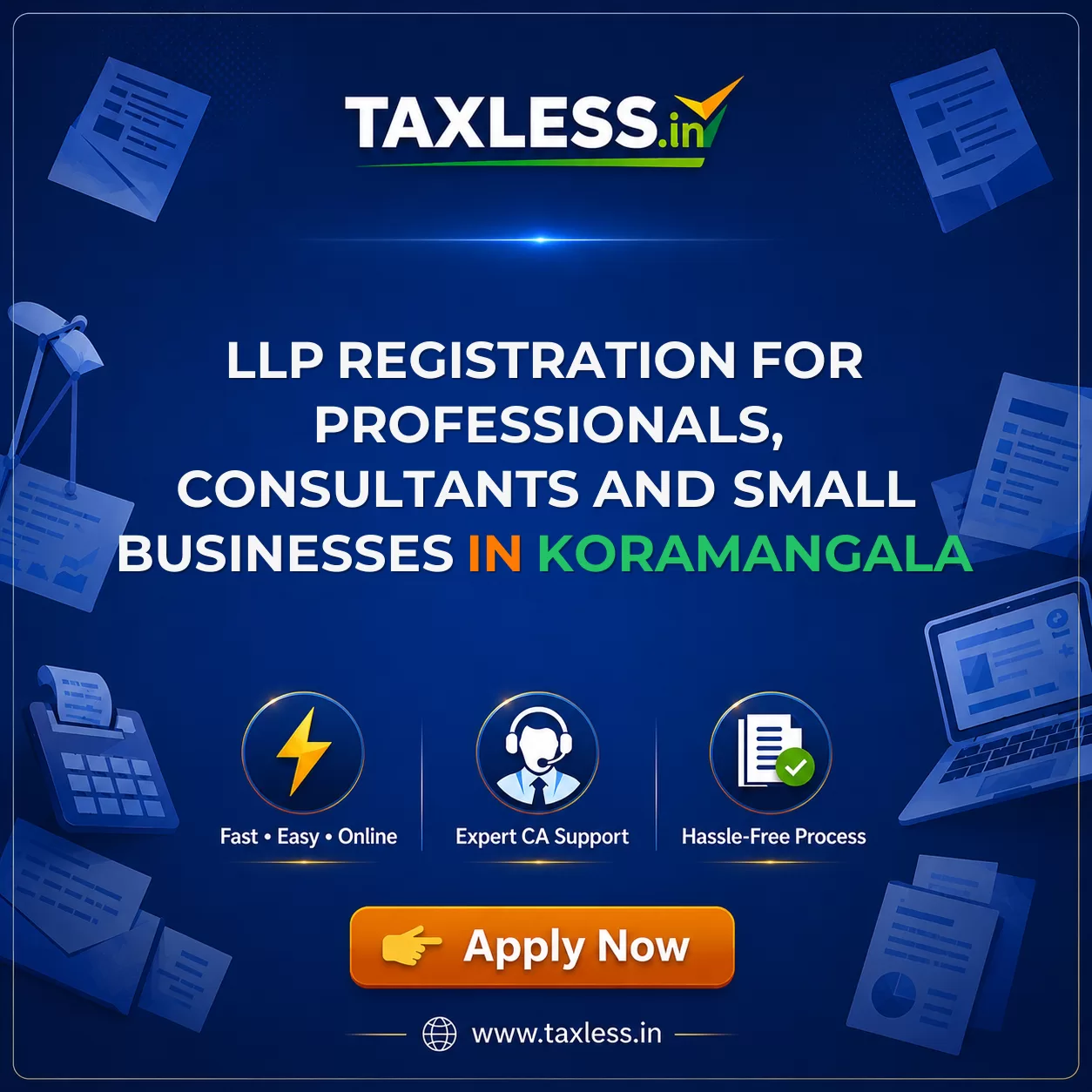 LLP Registration for Professionals, Consultants and Small Businesses in Koramangala