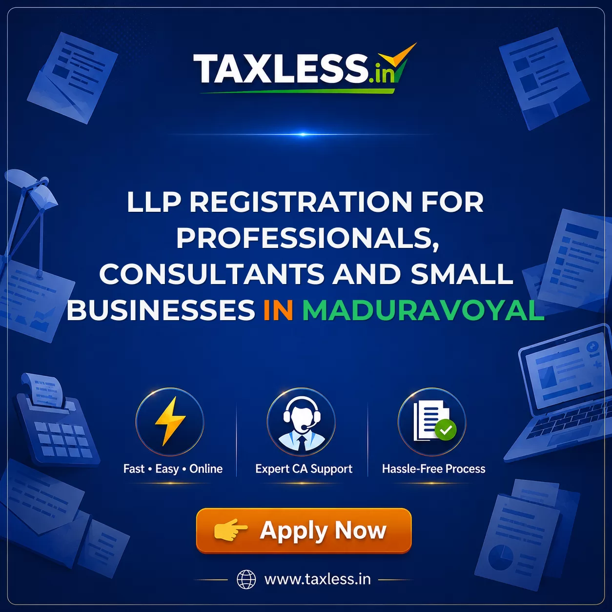 LLP Registration for Professionals, Consultants and Small Businesses in Maduravoyal