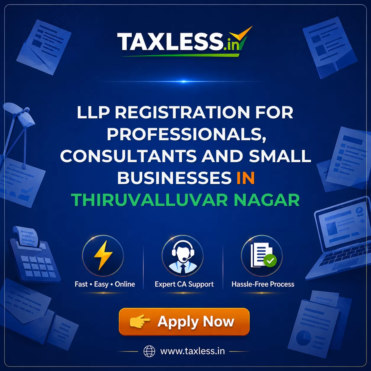 LLP Registration for Professionals, Consultants and Small Businesses in Thiruvalluvar Nagar