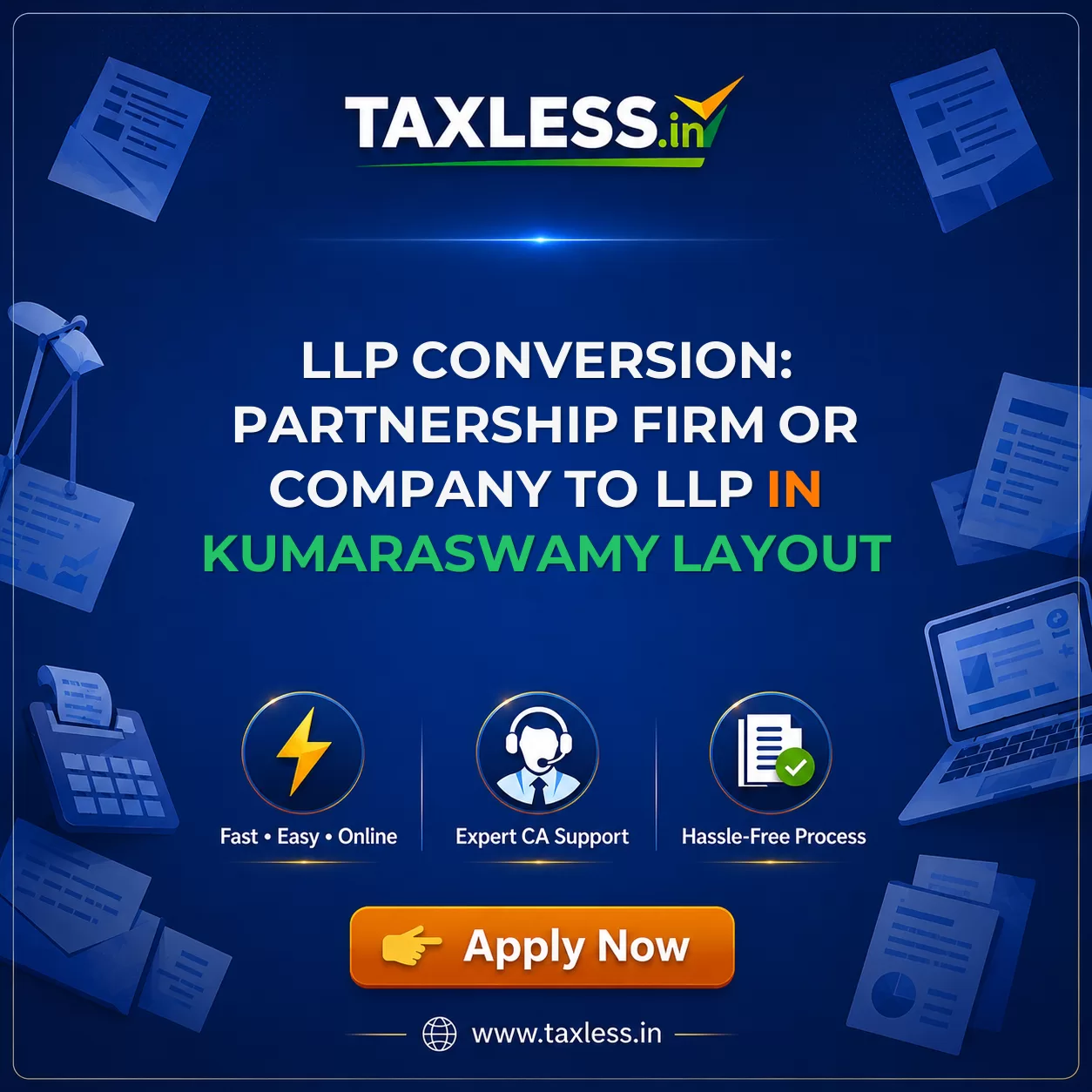 LLP Conversion: Partnership Firm or Company to LLP in Kumaraswamy Layout