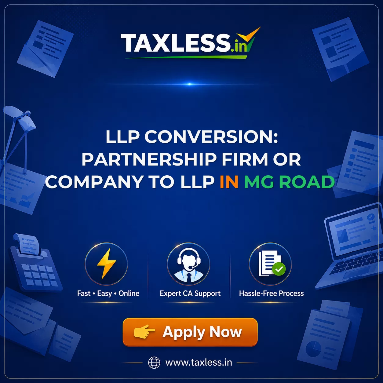 LLP Conversion: Partnership Firm or Company to LLP in Mg Road