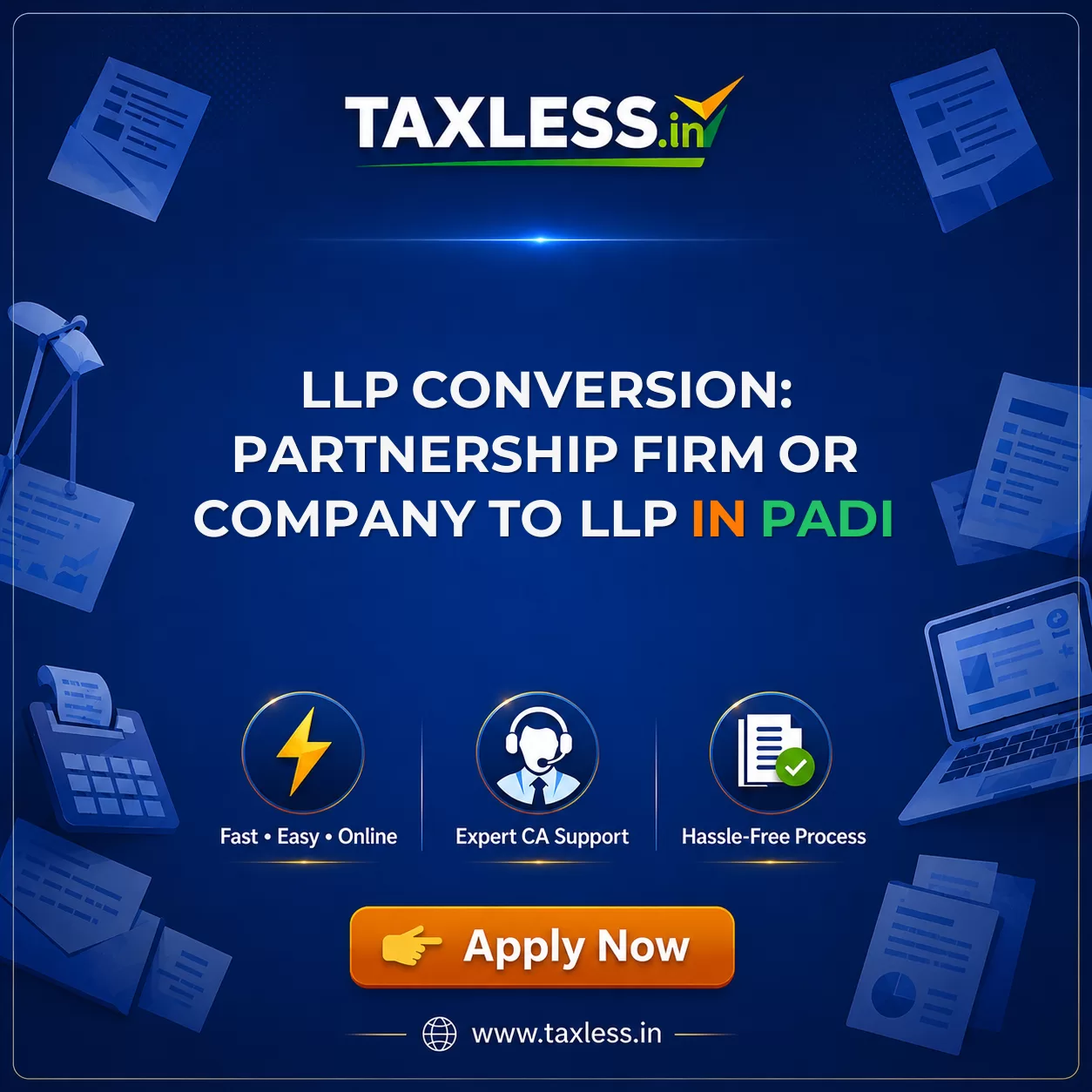 LLP Conversion: Partnership Firm or Company to LLP in Padi