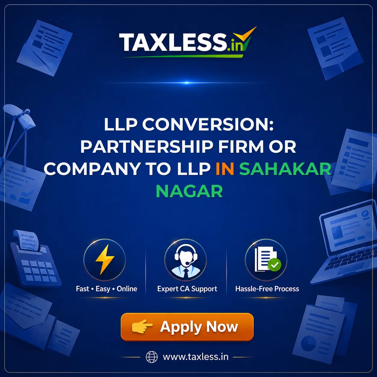 LLP Conversion: Partnership Firm or Company to LLP in Sahakar Nagar