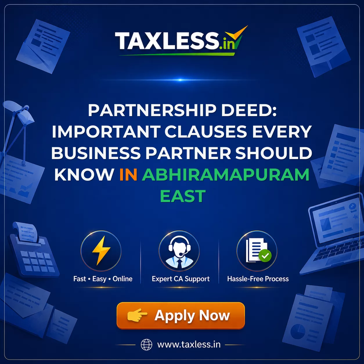 Partnership Deed: Important Clauses Every Business Partner Should Know in Abhiramapuram East