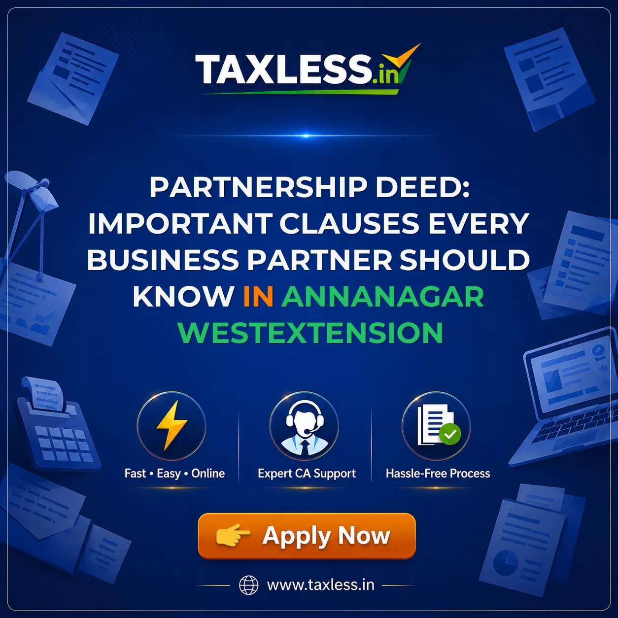 Partnership Deed: Important Clauses Every Business Partner Should Know in Annanagar Westextension