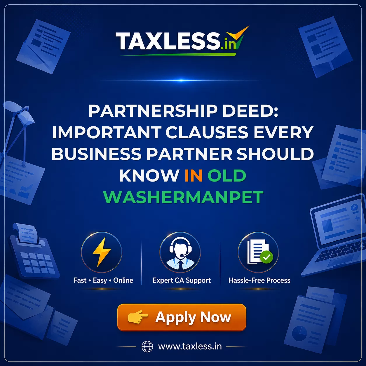 Partnership Deed: Important Clauses Every Business Partner Should Know in Old Washermanpet