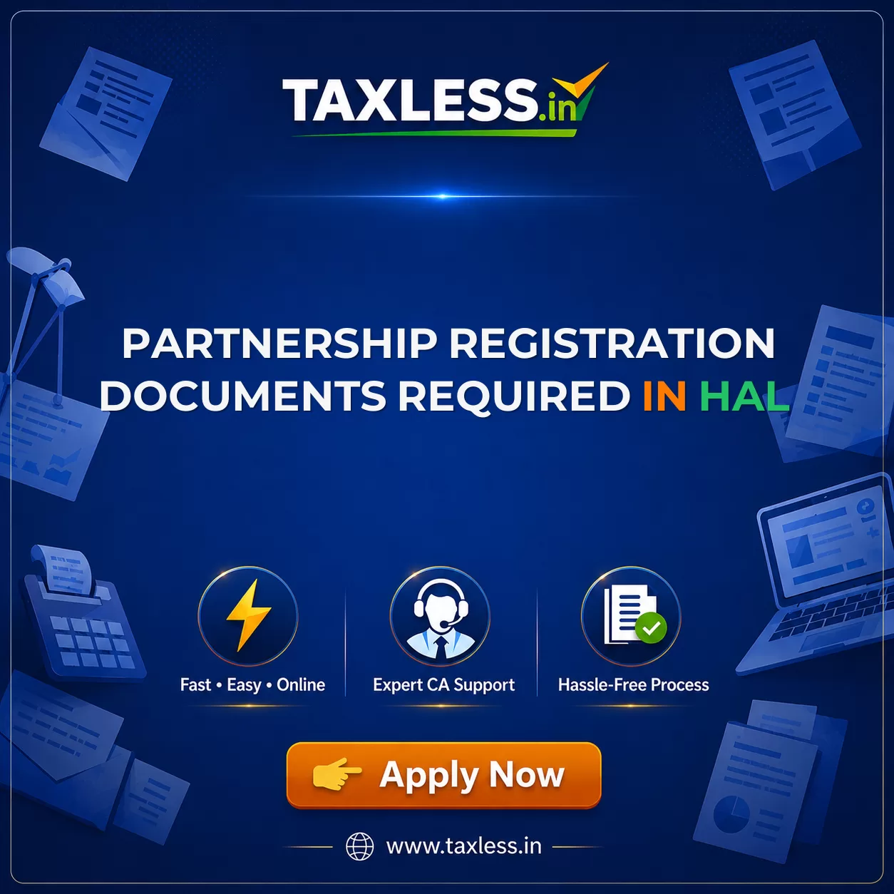 Partnership Registration Documents Required in Hal