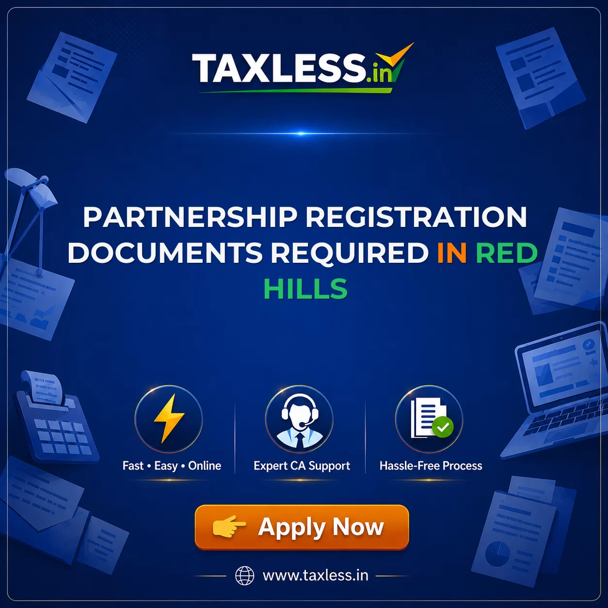 Partnership Registration Documents Required in Red Hills