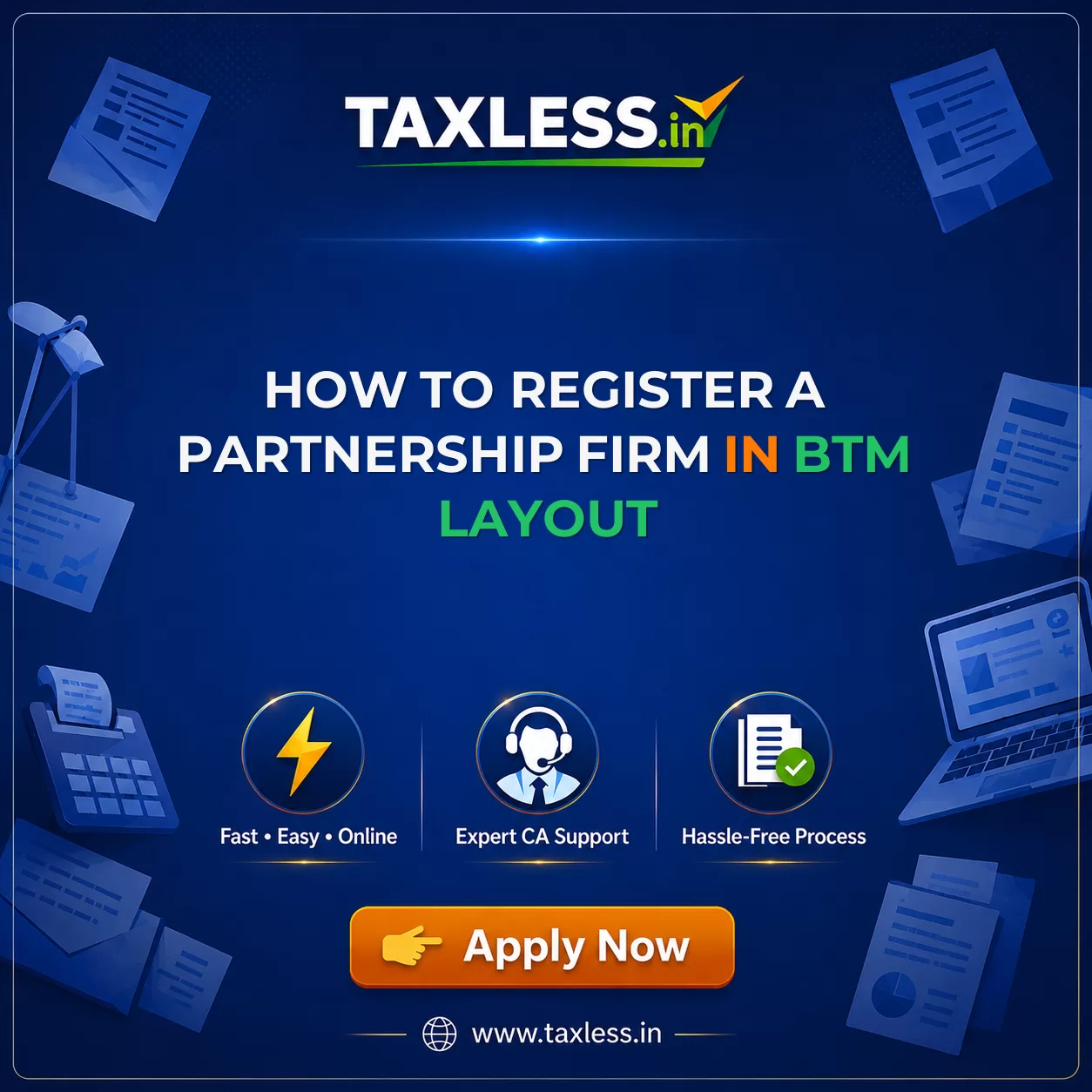 How to Register a Partnership Firm in Btm Layout