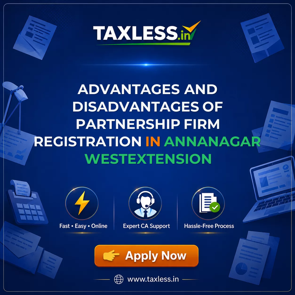 Advantages and Disadvantages of Partnership Firm Registration in Annanagar Westextension