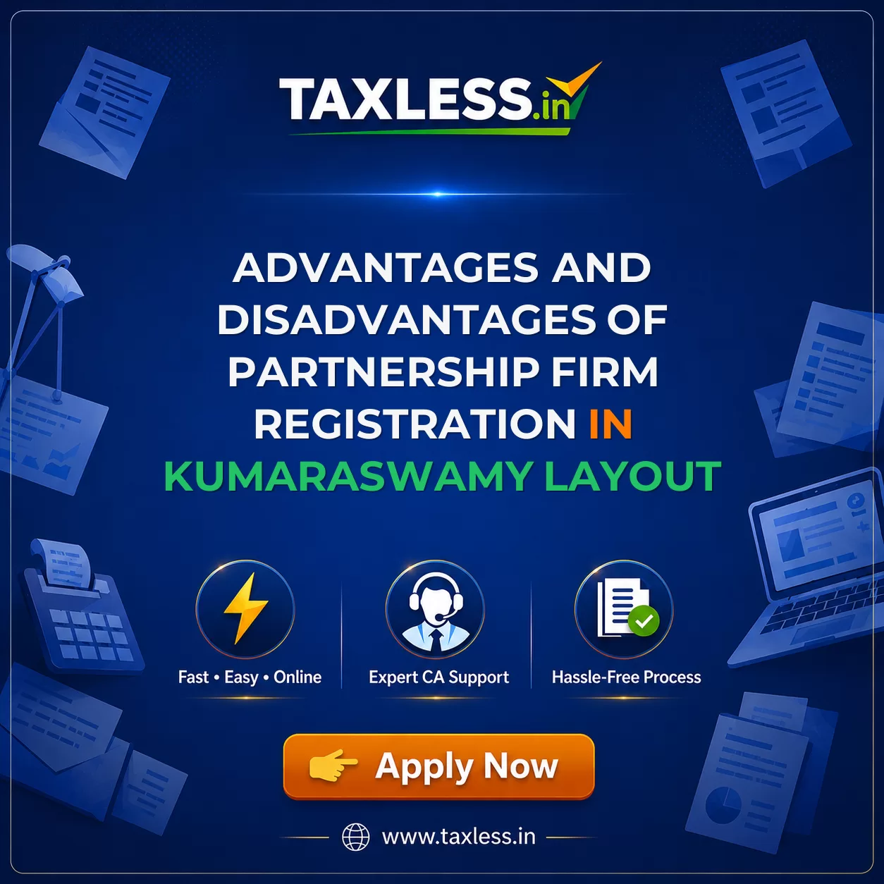 Advantages and Disadvantages of Partnership Firm Registration in Kumaraswamy Layout
