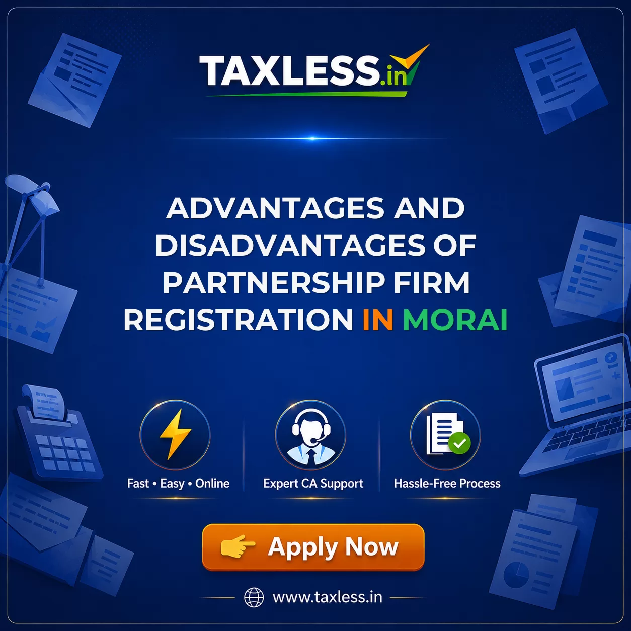 Advantages and Disadvantages of Partnership Firm Registration in Morai