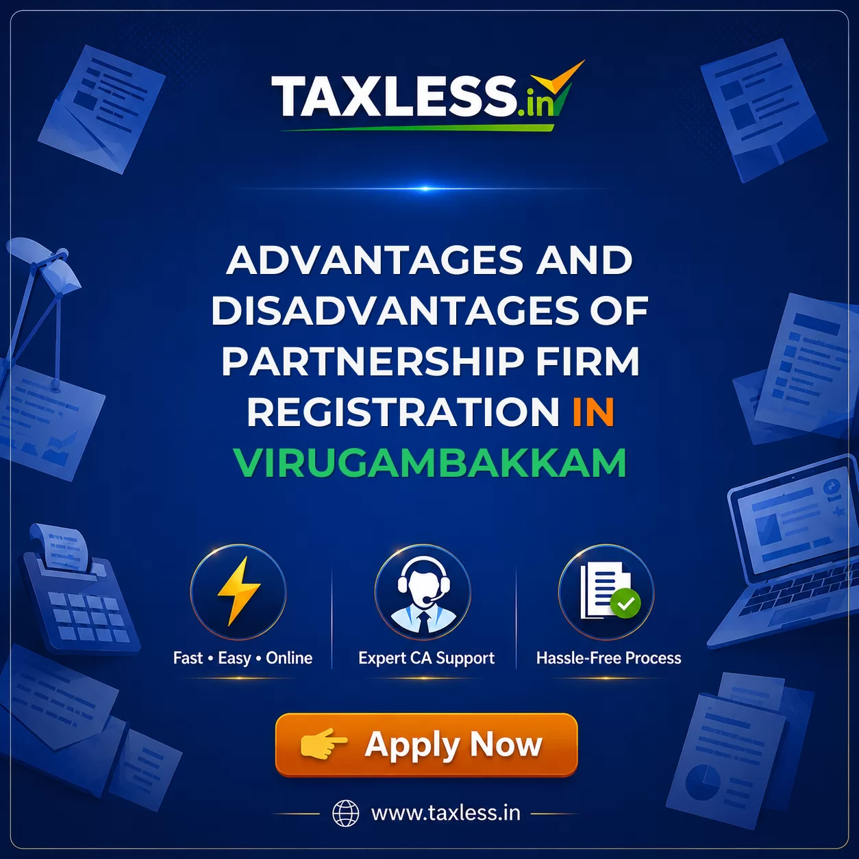 Advantages and Disadvantages of Partnership Firm Registration in Virugambakkam