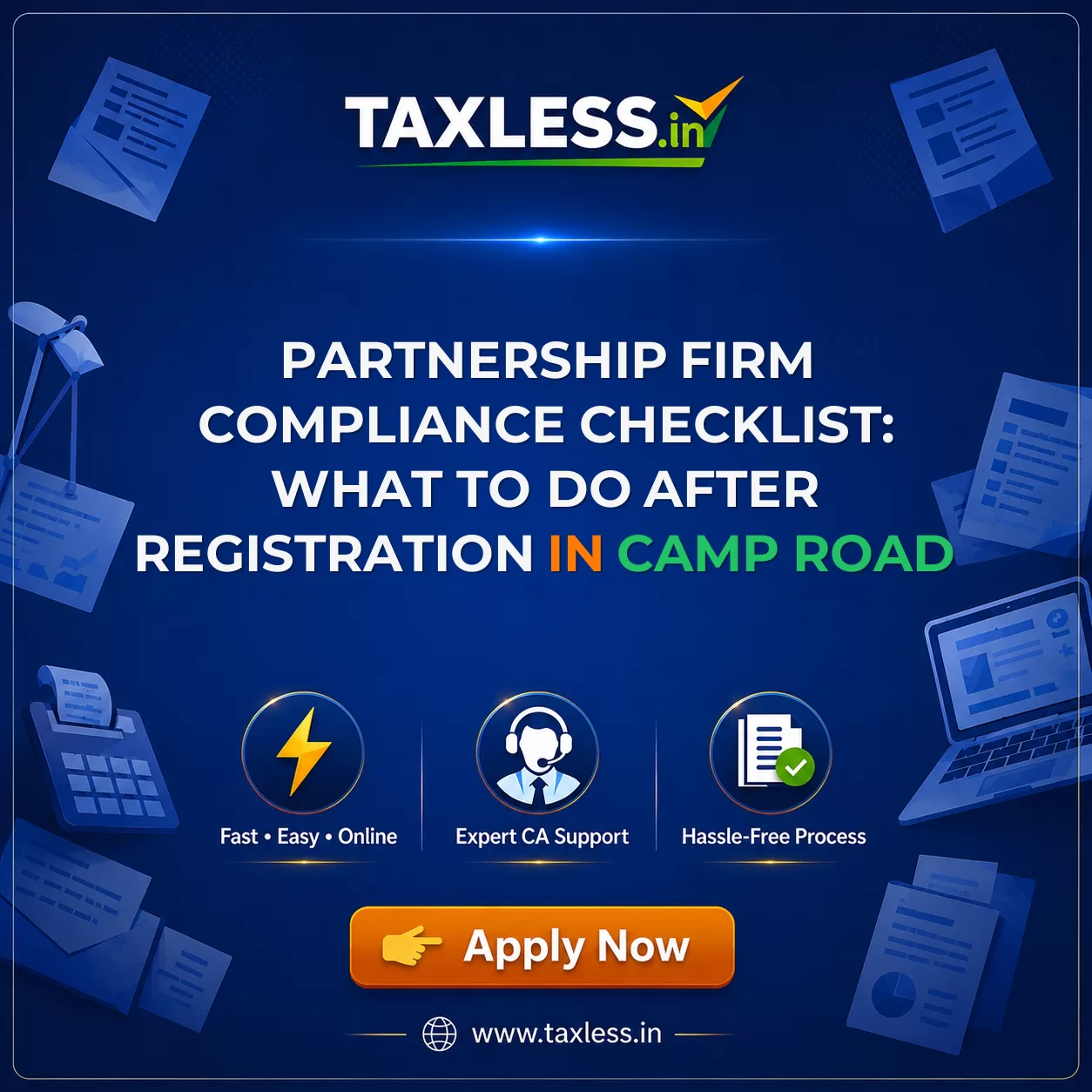 Partnership Firm Compliance Checklist: What to Do After Registration in Camp Road
