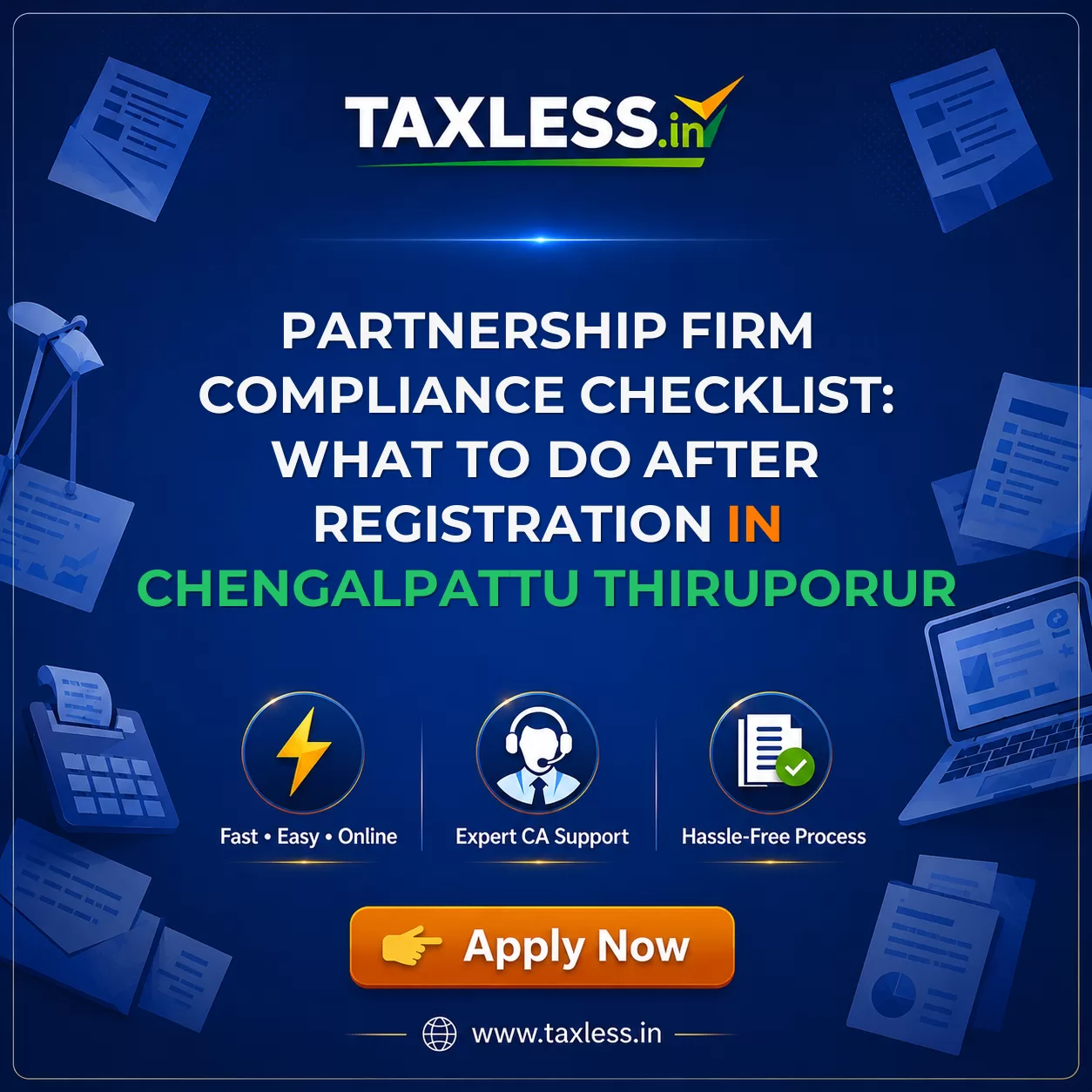 Partnership Firm Compliance Checklist: What to Do After Registration in Chengalpattu Thiruporur