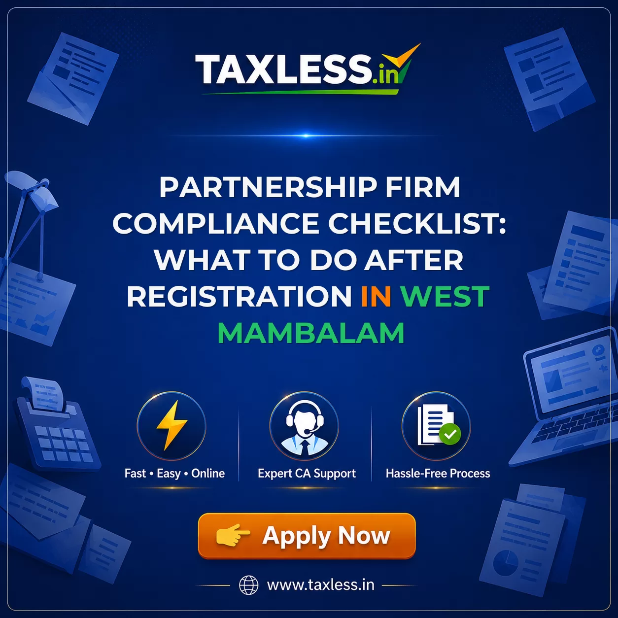 Partnership Firm Compliance Checklist: What to Do After Registration in West Mambalam