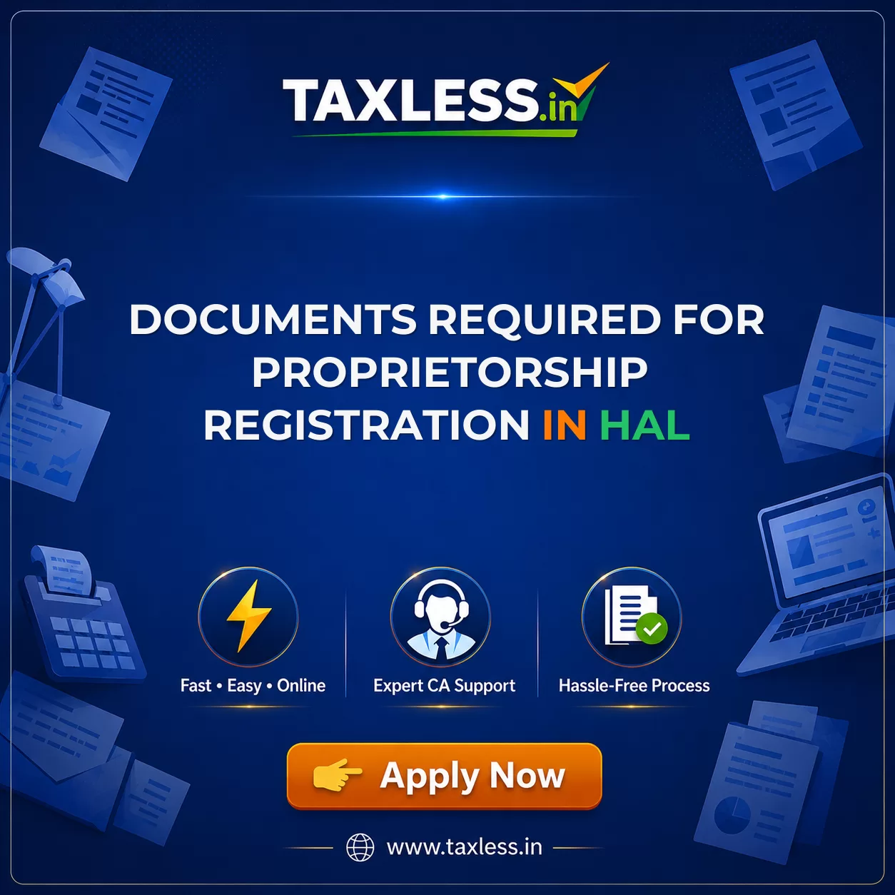 Documents Required for Proprietorship Registration in Hal