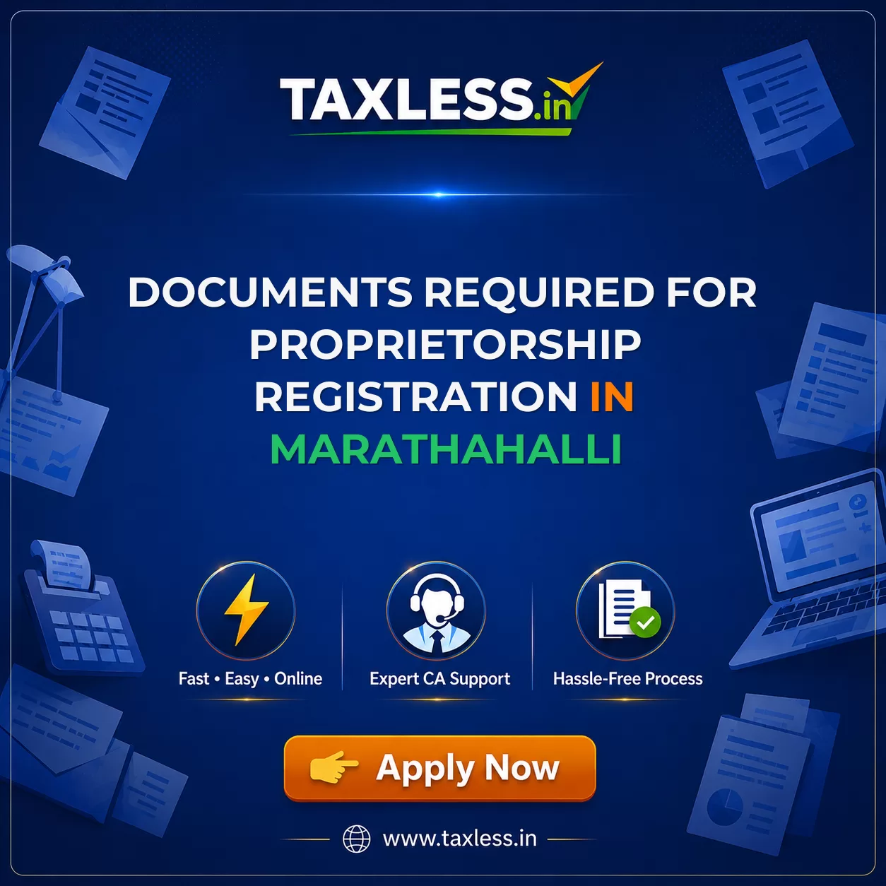 Documents Required for Proprietorship Registration in Marathahalli