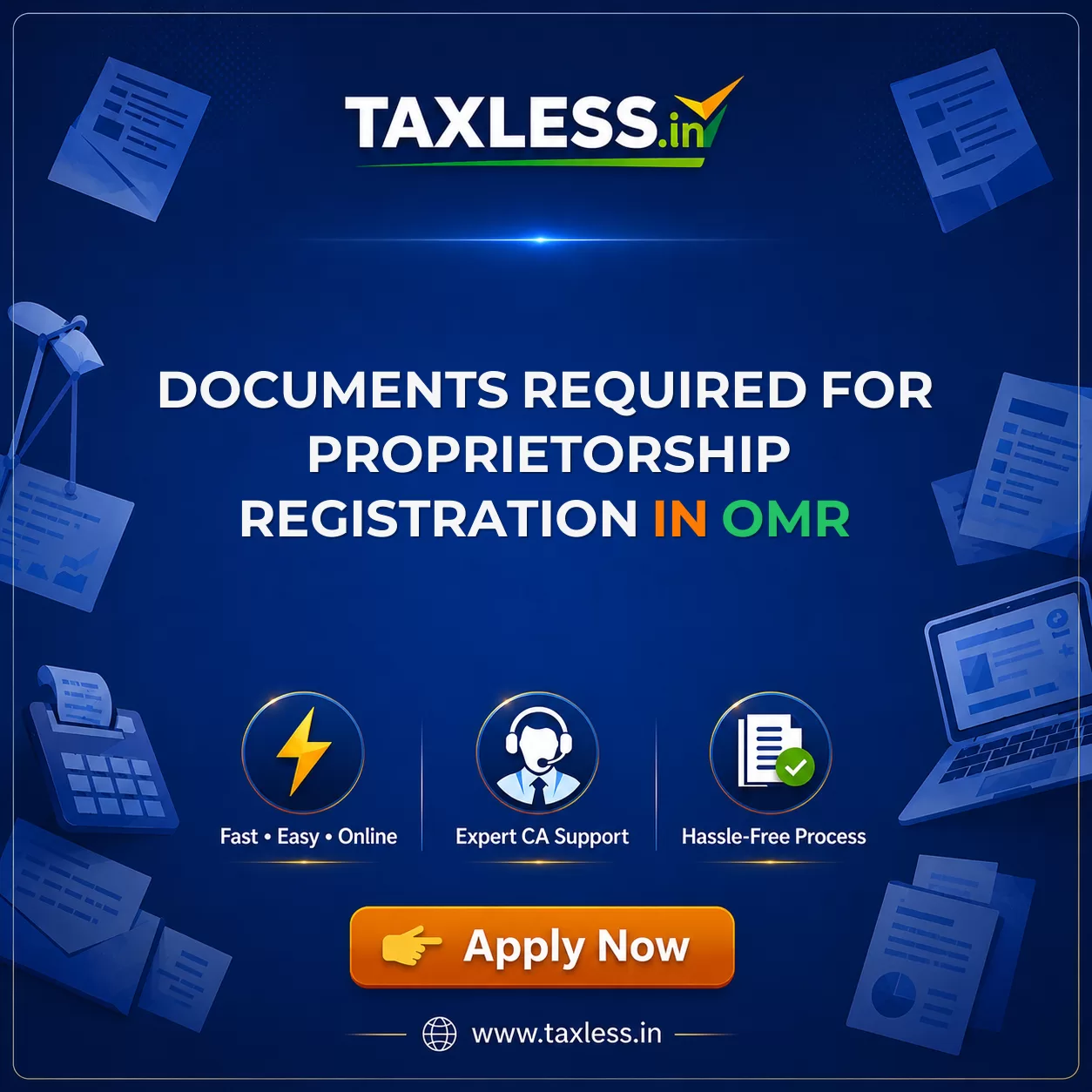 Documents Required for Proprietorship Registration in Omr