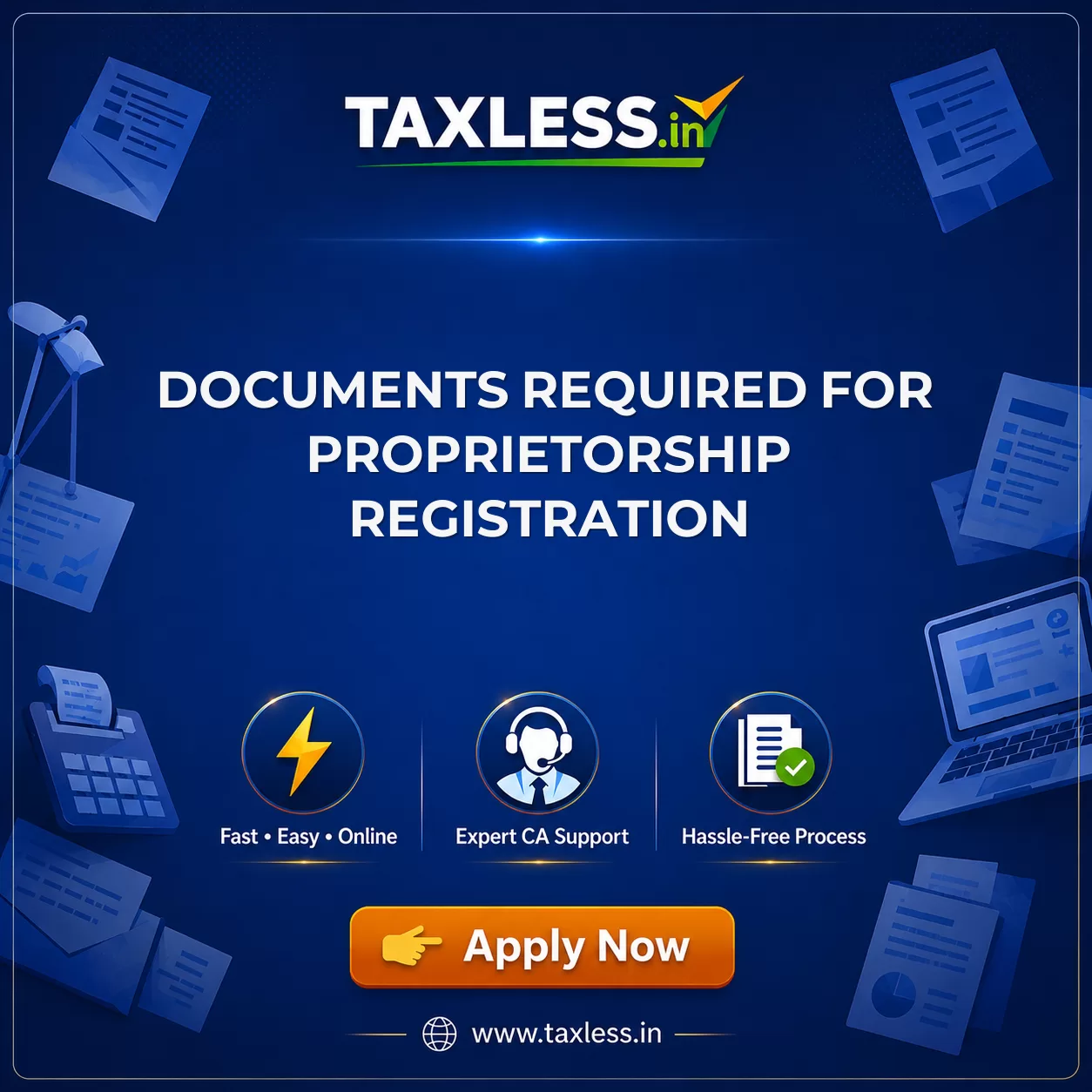 Documents Required for Proprietorship Registration