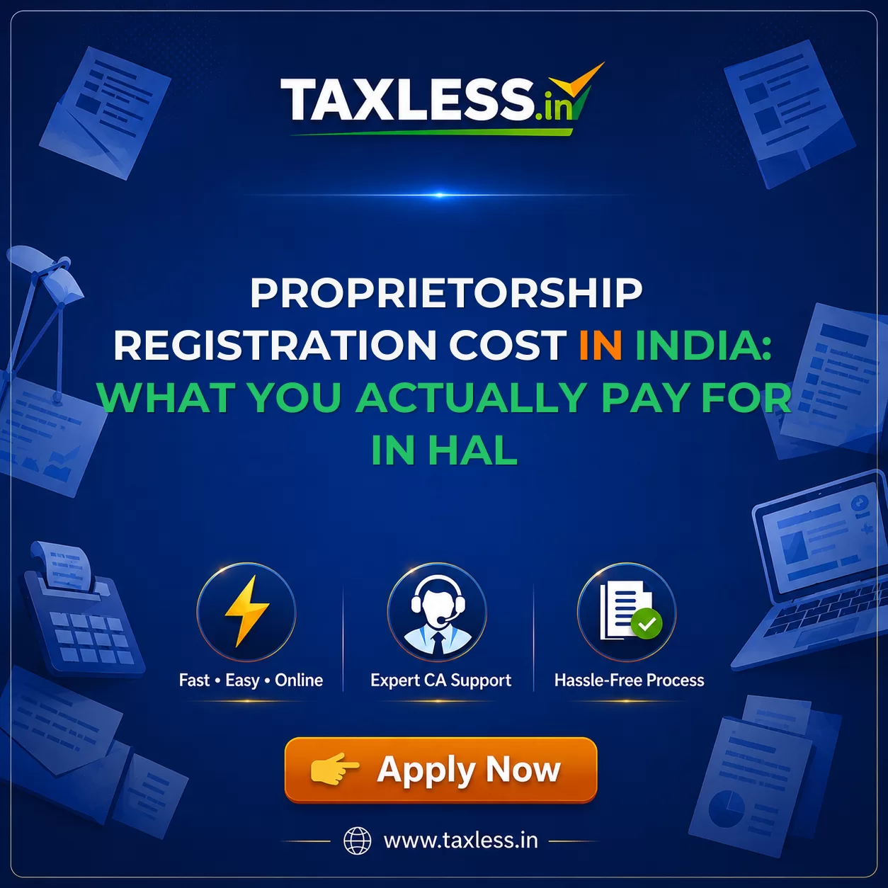 Proprietorship Registration Cost in India: What You Actually Pay For in Hal